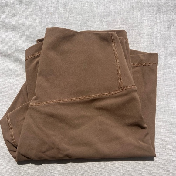 Toasted Almond Solid Seamless Shorts - Picture 4 of 4